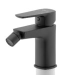 Bidetová batéria s odpadovou súpravou METALIA 58, čierna matná