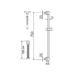 Sprchová súprava ECO, čierna