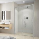 Posuvné sprchové dvere do niky CARIBA LINE CI D2L 1300x2000 mm, Brillant/sklo, číre