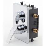 Podomietková batéria s boxom 2 vývody METALIA 57, chróm