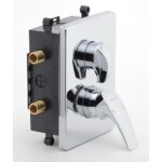 Podomietková batéria s boxom 2 vývody METALIA 57, chróm