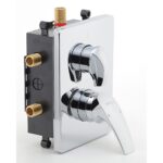 Podomietková batéria s boxom 3 vývody METALIA 57, chróm