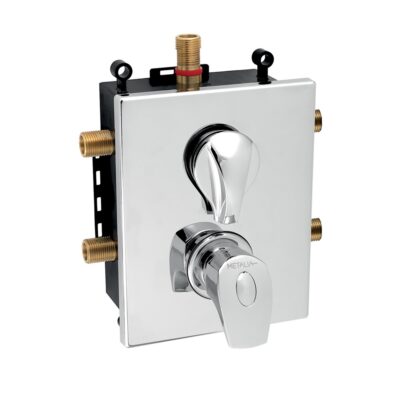 Podomietková termostatická batéria s boxom 3 vývody METALIA 57, chróm