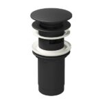 Umývadlová pileta Click-Clack, čierna