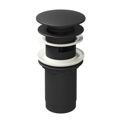 Umývadlová pileta Click-Clack, čierna