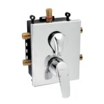 Podomietková batéria s boxom 3 vývody METALIA 56, chróm