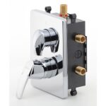 Podomietková batéria s boxom 3 vývody METALIA 56, chróm