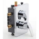 Podomietková batéria s boxom 3 vývody METALIA 56, chróm