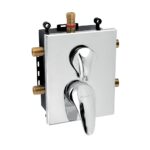 METALIA 55 Podomietková batéria s boxom, 3 vývody, chróm