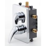 METALIA 55 Podomietková batéria s boxom, 3 vývody, chróm