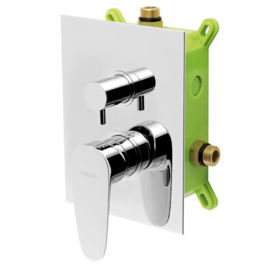 Podomietková batéria s boxom Titania SMART, 2 vývody, chróm