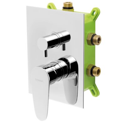 Podomietková batéria s boxom Titania SMART, 3 vývody, chróm