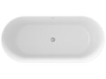 Voľne stojaca vaňa Freedom O Tec 170x77 mm, odtok: chróm / biela