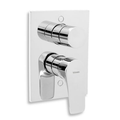 Vaňová a sprchová podomietková batéria s prepínačom Titania NICE, s telesom, chróm