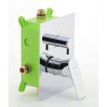 Podomietková batéria s boxom Titania NICE, 3 vývody, chróm