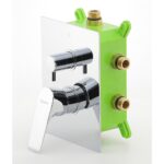 Podomietková batéria s boxom Titania NICE, 3 vývody, chróm