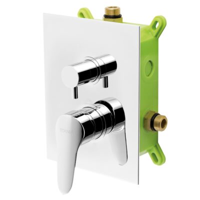 Podomietková batéria s boxom Titania Iris New, 2 vývody, chróm