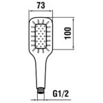 Ručná sprcha MYCITY100, 1 prúd, chróm
