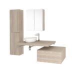 Umývadlo na dosku bez prepadu MEREO, 410x410x150 mm, štvorcové, keramické, biela