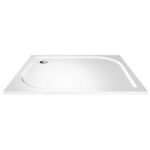 SET Štvorcový sprchovací kút s vaničkou 90x90x185 cm MEREO Kora Lite + sifón, chróm ALU/sklo, číre