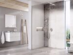 Walk In Wall SET Sprchový kút s upevňovacím profilom 1100x2000 mm, lesklý chróm/sklo, číre