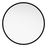 Zrkadlo ohrúhle pr.600 mm, čierny rám