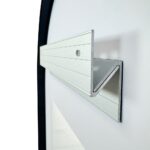 Zrkadlo ohrúhle pr.600 mm, čierny rám