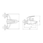 Vaňová batéria 150 mm Metalia ECO+, s príslušenstvom, chróm