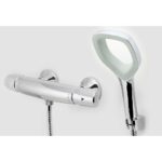 Sprchová termostatická batéria Metalia ECO+, s príslušenstvom, chróm