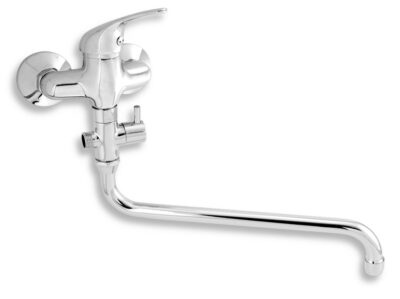 Paneláková batéria bez sprchy 100 mm Titania IRIS, chróm