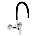 Drezová batéria s elastickým ramenom 150 mm TITANIA IRIS NEW, čierna-chróm