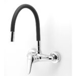 Drezová batéria s elastickým ramenom 150 mm TITANIA IRIS NEW, čierna-chróm