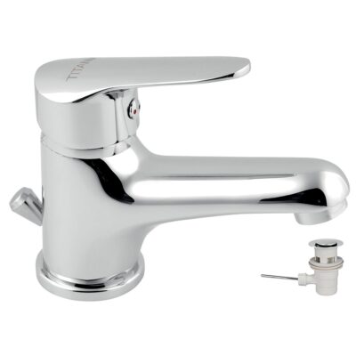 Umývadlová batéria s odpadovou súpravou Titania Iris New, chróm