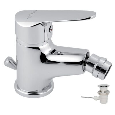 Bidetová batéria s odpadovou súpravou Titania Iris New, chróm