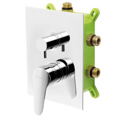 Podomietková batéria s boxom Titania Iris New, 3 vývody, chróm