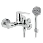Vaňová nástenná batéria Titania Fresh ECO 150 mm, chróm