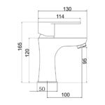 Umývadlová stojanková batéria Titania Fresh  ECO, chróm
