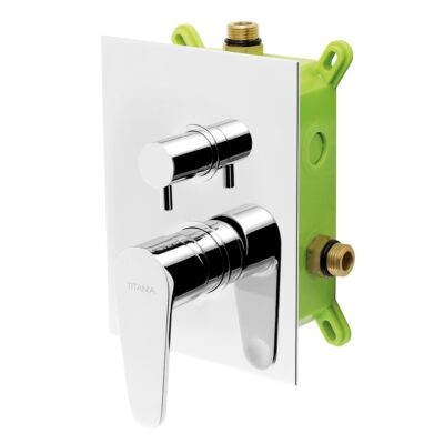 Podomietková batéria s boxom Titania FRESH, 2 vývody, chróm