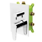 Podomietková batéria s boxom Titania FRESH, 3 vývody, chróm