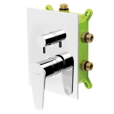 Podomietková batéria s boxom Titania FRESH, 3 vývody, chróm