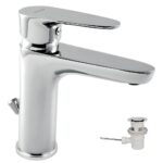 Umývadlová batéria s odpadovou súpravou Titania SMART, chróm
