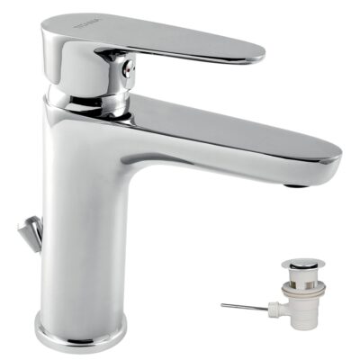 Umývadlová batéria s odpadovou súpravou Titania SMART, chróm