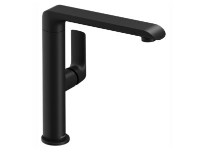 Drezová/umývadlová batéria Ravak FLAT, bez výpuste, čierna