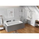 Sprchový stĺp Ravak 10° Free, s termostatickou batériou a sprch. setom, chróm lesklý