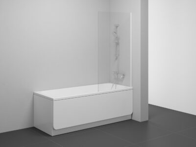 Vaňová zástena Ravak NVS1-80, biela matná/sklo Transparent