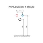 Mereo OPTO Kúpeľňová skrinka s umývadlom 810x630x460 mm, 2 zásuvky, spodná, biela lesklá