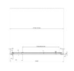 Sprchové dvere Ravak NEXTY NDOP1-90, biela matná/sklo Transparent