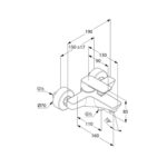 Kludi PURE&STYLE Vaňová/sprchová nástenná batéria, čierna matná
