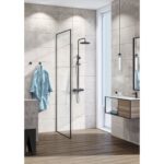 Kludi LOGO Sprchový set s termostatom 3S, 3 prúdy, čierna matná