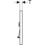 Ovládacie tlačidlo Geberit Sigma01, pre dvojité splachovanie, Square: Biela